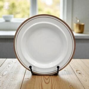 Royalton China Co Golden Elegance Translucent Porcelain 6.5” Rimmed Dish